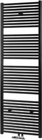 Saqu Calm handdoekradiator 1067W 60x182cm mat zwart