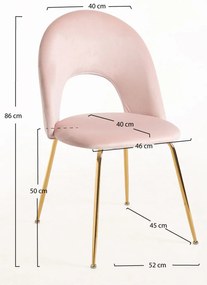 Dawa Goud Fluwelen Stoel