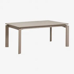 Rectangulaire Uitschuifbare Aluminium Tuin Tafel 180-240-300x100 Cm Milenca Moka Bruin - Sklum