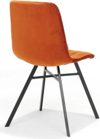 Eetkamerstoel - Dex - stof Velours roest