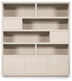 Eleonora Helsinki Vakkenkast Taupe Eiken 200 Cm - 200x42x220cm.