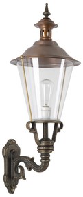 Wandlamp klassiek Enkhuizen Brons E27 bronzen lamp Koper deksel