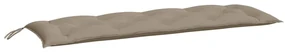 vidaXL Tuinbankkussen 150x50x7 cm stof taupe