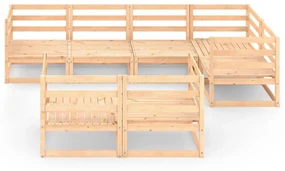 vidaXL 7-delige Loungeset massief grenenhout