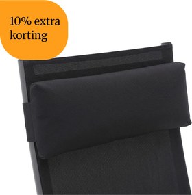 + 10% kassakorting | Bellagio hoofdsteun | Textileen | Grijs/Antraciet | 48x18cm | Kees Smit Tuinmeubelen
