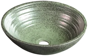 Sapho Attila keramische design waskom 42.5cm groen