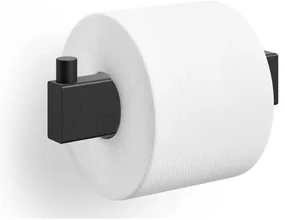 Zack Linea toiletrolhouder zwart RVS 40590