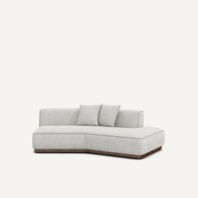 Rechte halve bank in gevlekt canvas, JACOPO