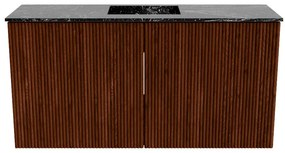 Mondiaz Joya DLux 80cm toiletmeubel ruby met wastafel faye midden zonder kraangat lava