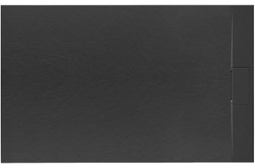Douchebak Rea Bazalt Black 80x100