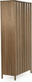 Hoge Wandkast Eikenhout Bruin - 102x47x210cm.