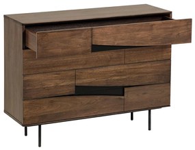 Kave Home Cutt Walnoothouten Ladekast - 120x40x91cm.