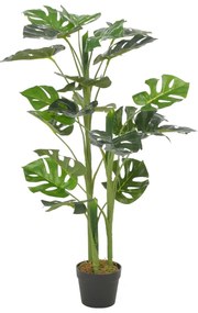vidaXL Kunstplant met pot monstera 100 cm groen