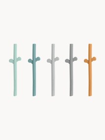 Siliconen rietjes Peekaboo, set van 5