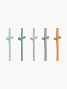 Siliconen rietjes Peekaboo, set van 5