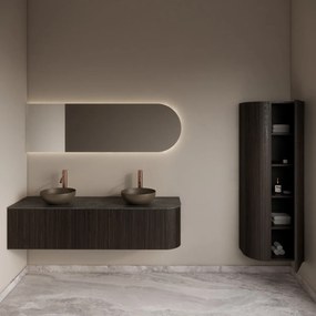 Gliss Design Alluro kolomkast 160cm met ronding links ebony