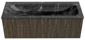 Mondiaz Kurve-dlux 120cm badmeubel shadow met 1 lade en wastafel big large midden zonder kraangat lava