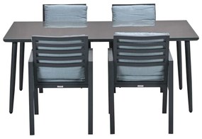 Garden Impressions Brendon tuinset 5-delig - Senna tuintafel 180x100 cm