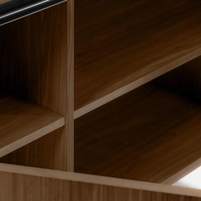 Kave Home Nadyria Retro Design Dressoir Walnoot - 140x48x82cm.