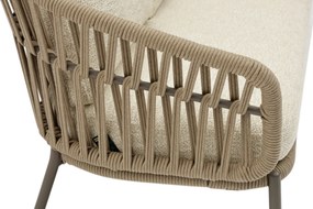 Stoel en Bank Loungeset 5 personen Rope Zand/Beige  Coco Viento/Fungo