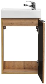 Comad Adele Oak toiletmeubel met ribbelfront 40x22cm eiken