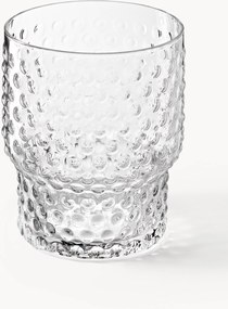 Mondgeblazen tumblers Vetro met reliëfpatroon, 4-delig