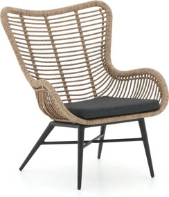Lounge tuinstoel | Intenso  Rovello | Wicker (vlechtwerk) | Taupe | Kees Smit Tuinmeubelen