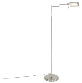 Design vloerlamp staal incl. LED met touch dimmer - Notia