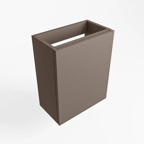 Mondiaz FOWY fonteinonderkast - 40x22x50cm - 1 deur - push to open - softclose - Smoke FOWYTO40Smo1D