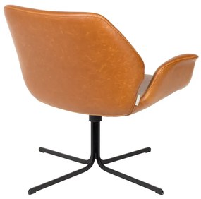 Zuiver Nikki Design Fauteuil Bruin Leer