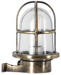 Scheepslamp Caspian II Brons Helder Glas
