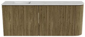 Mondiaz Joya DLux 100cm toiletmeubel ronding rechts dusk met wastafel faye links 1 kraangat opalo