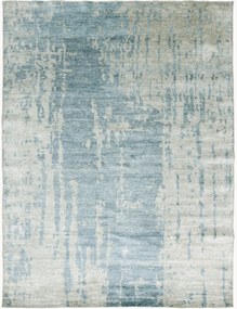 Handgemaakt laagpolig viscose vloerkleed Esila