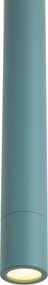 Moderne hanglamp blauw met ingebouwde plafondplaat - Chuba