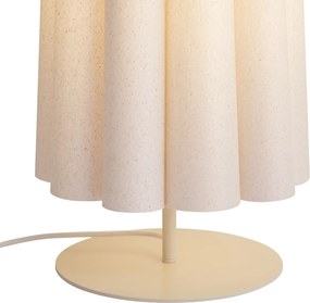 Japandi vloerlamp beige met stoffen kap 95cm 2-lichts - Jenni