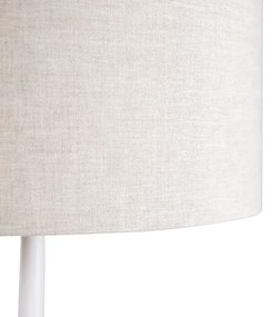 Moderne vloerlamp wit met peperkleurige kap 50 cm - Simplo Modern E27 Binnenverlichting Lamp
