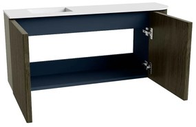 Mondiaz Joya 90cm toiletmeubel ronding rechts shadow met wastafel faye links zonder kraangat talc