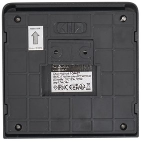 Wandlamp zwart incl. LED IP54 met bewegingssensor solar - Border