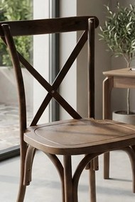 Set Van 4 Altea Polypropyleen Stoelen Met Houteffect