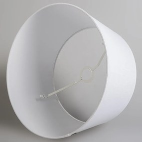 Moderne hanglamp brons met kap 45 cm wit - Combi 1