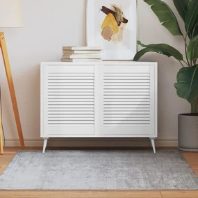 vidaXL Louvredeuren 2 st 61,5x49,4 cm massief grenenhout wit