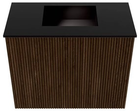 Mondiaz Joya 50cm toiletmeubel walnut met wastafel faye midden zonder kraangat urban