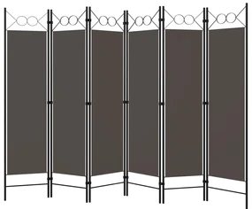 vidaXL Kamerscherm met 6 panelen 240x180 cm antraciet