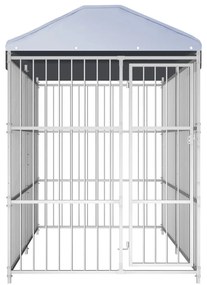 vidaXL Hondenkennel voor buiten met dak 300x150x200 cm