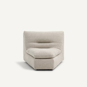 Modulaire hoek in gestructureerde viscose en linnen, GIULIANO