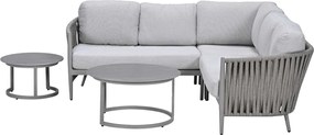 Garden Impressions Devin loungeset hoek 5-delig - Monte Carlo loungetafels