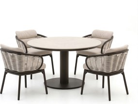 Diningset Apple Bee | 4 personen | Tuinset sintered stone | 5-delig | Kees Smit Tuinmeubelen