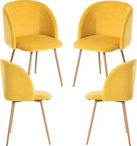 Pack 4 Sillas Velt Terciopelo