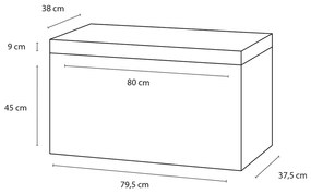 Differnz Somero badmeubelset 80cm antraciet