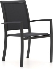 + 15% kassakorting | Dining tuinstoel | Bellagio Anzio | Textileen | Grijs | Stapelbaar | Kees Smit Tuinmeubelen